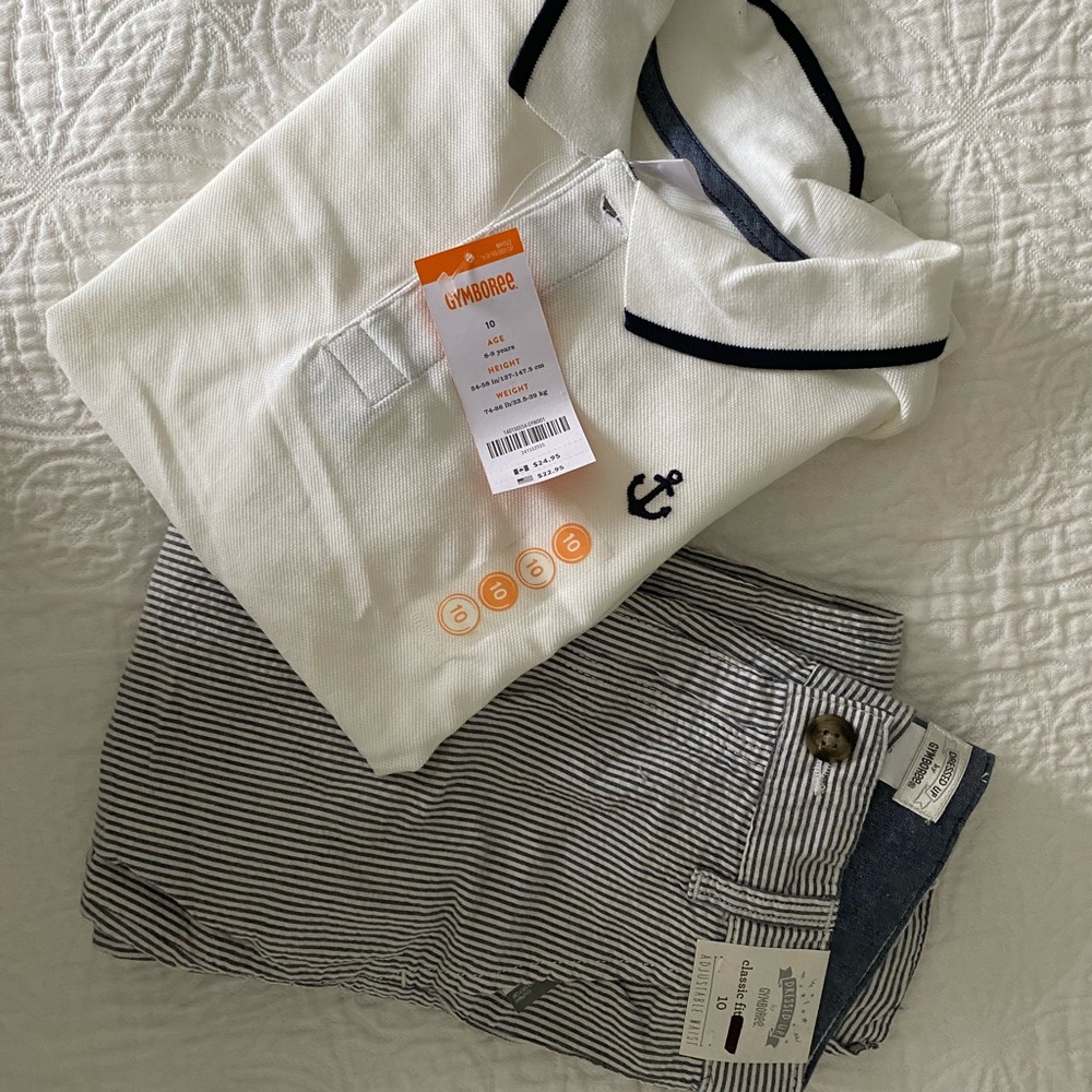 Gymboree Boys dressy summer casual polo & pants